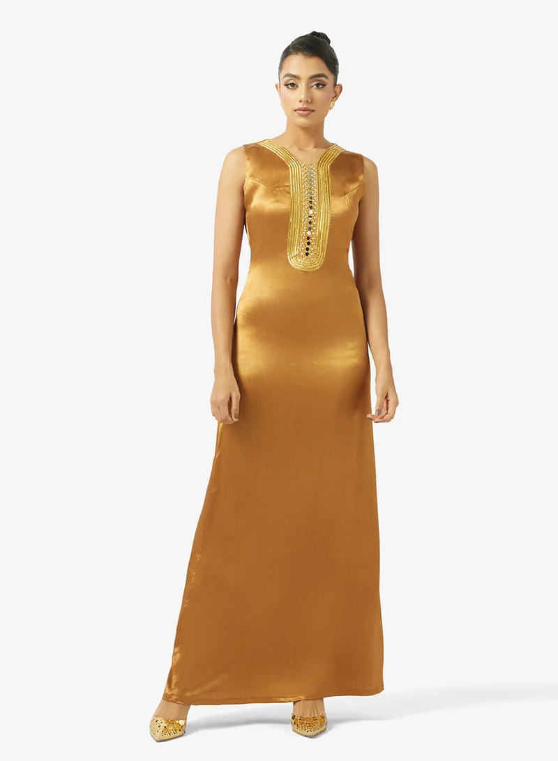 Golden Apple  Shimmer 2PCS Set Maxi Dress for Women | Best Price UAE